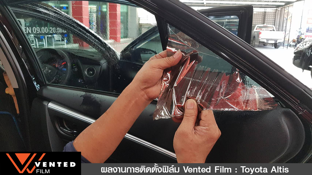 ติดตั้งฟิล์ม toyota altis01 03