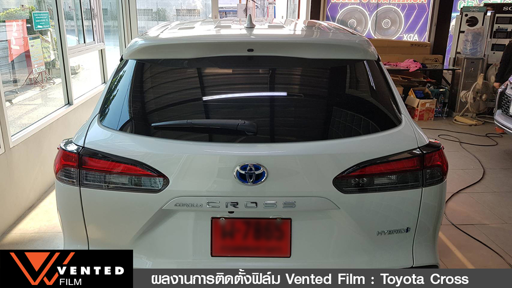 งานติดตั้งฟิล์มรถยนต์ toyota cross04